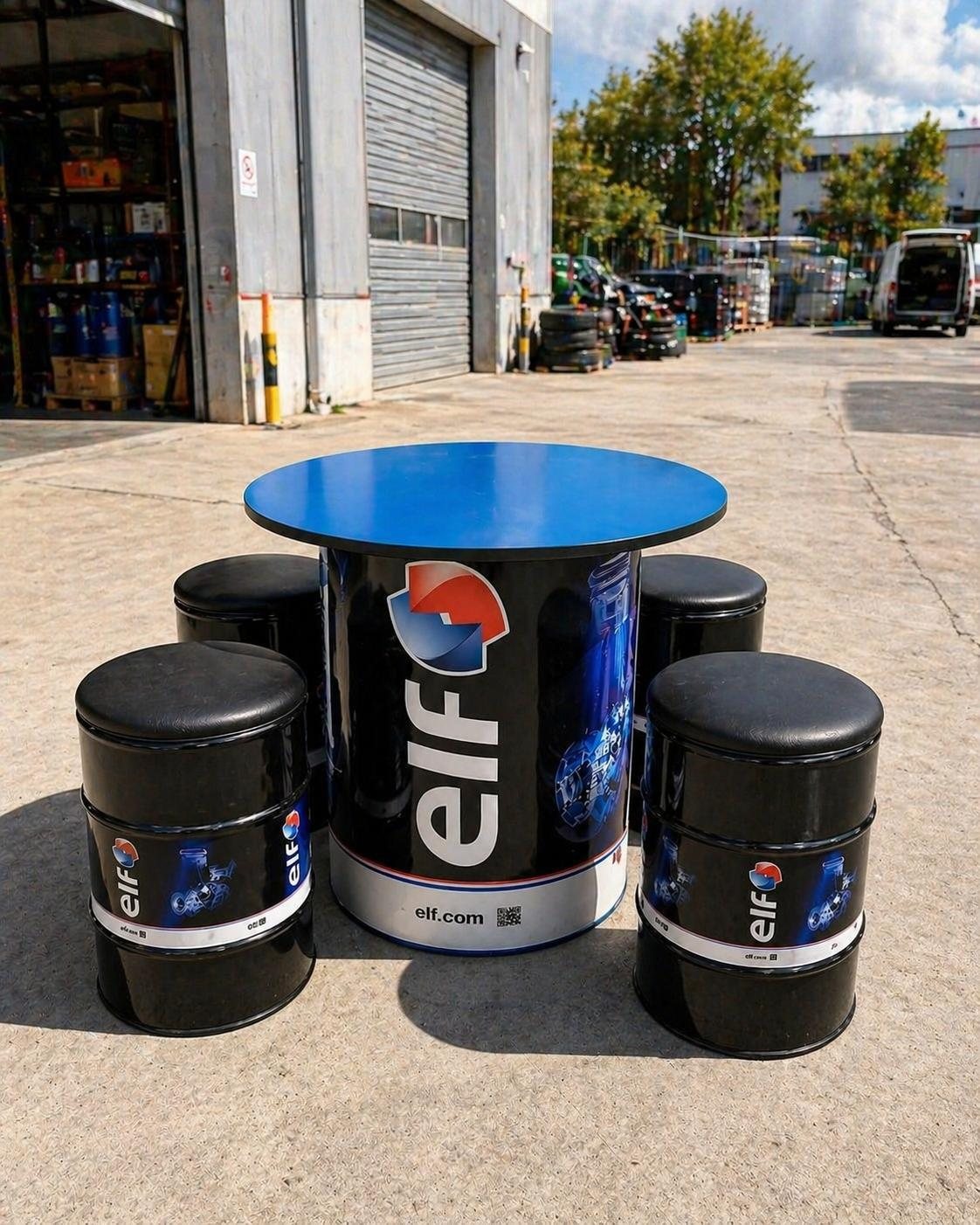 Elf varil masa ve oturma seti
